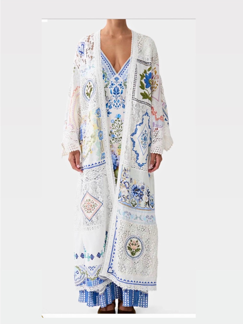 Camilla My homespun heart flare sleeve kimono duster